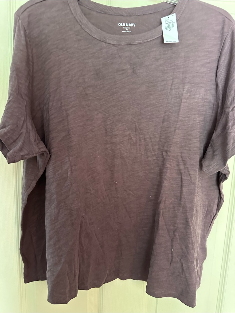 Old Navy Women’s Short Sleeve Crewneck T-Shirt - Dusty Mauve-Brown